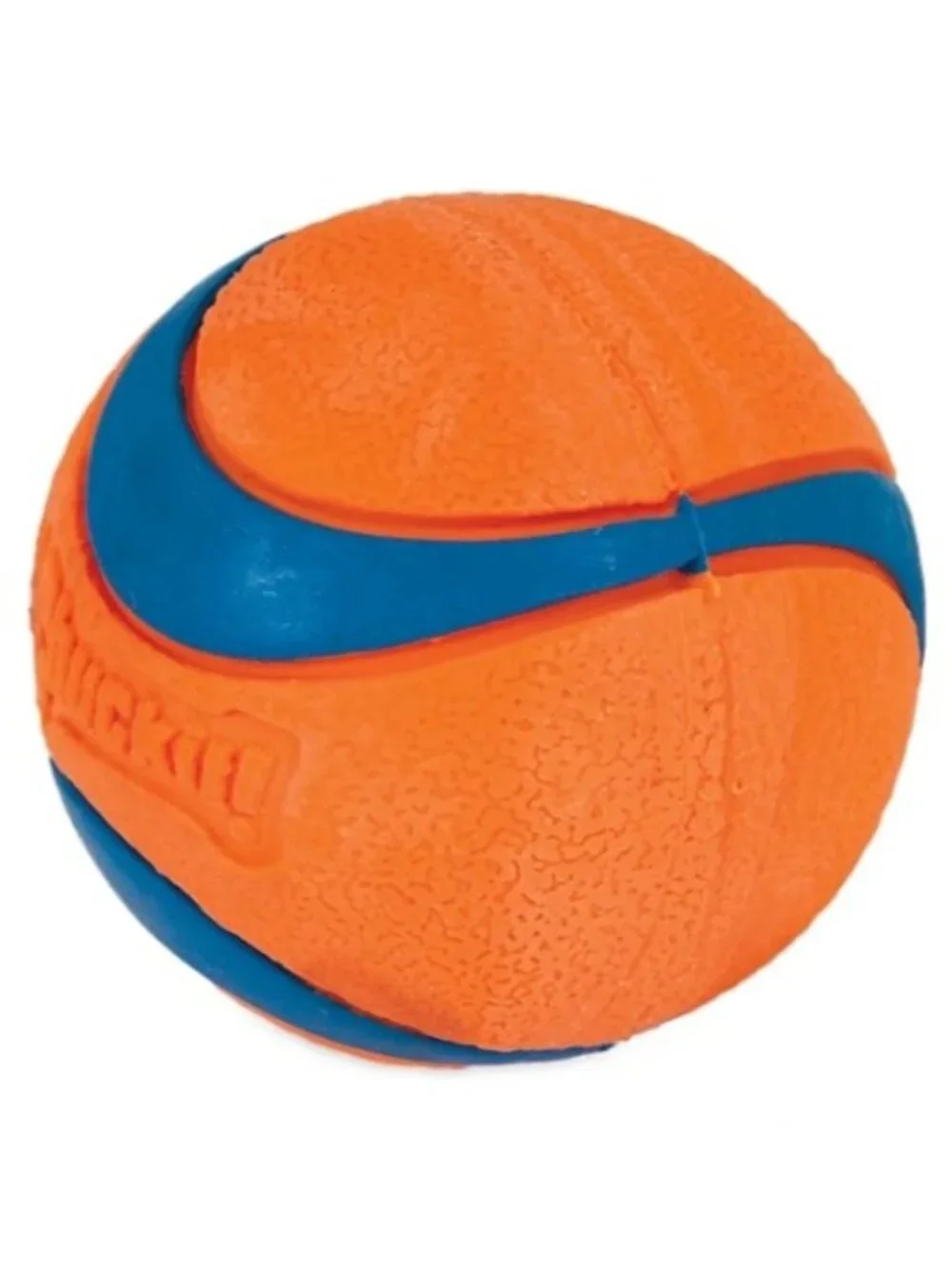 𝗖𝗵𝘂𝗰𝗸𝗶𝘁! 𝗨𝗟𝗧𝗥𝗔 𝗕𝗔𝗟𝗟 Dog Toy Orange/Blue (Size Medium) (2 balls)